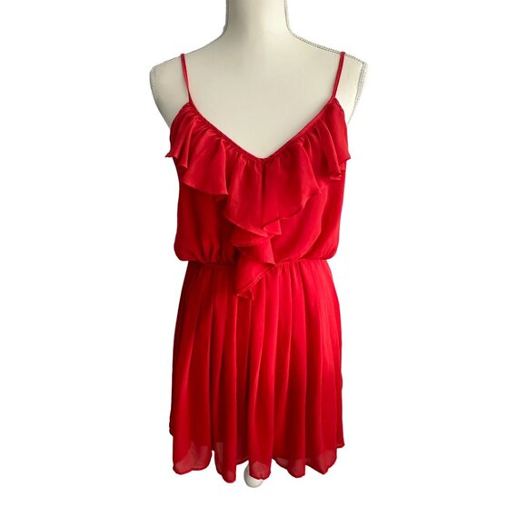 BCBGENERATION Orange Ruffle Sundress Size S NEW New without tags - Picture 3 of 8